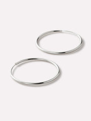 Small Gold Hoop Earrings - Gold Slim Hoops Large
