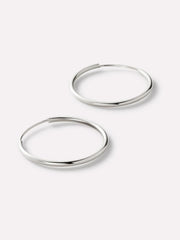 Small Gold Hoop Earrings - Gold Slim Hoops Large