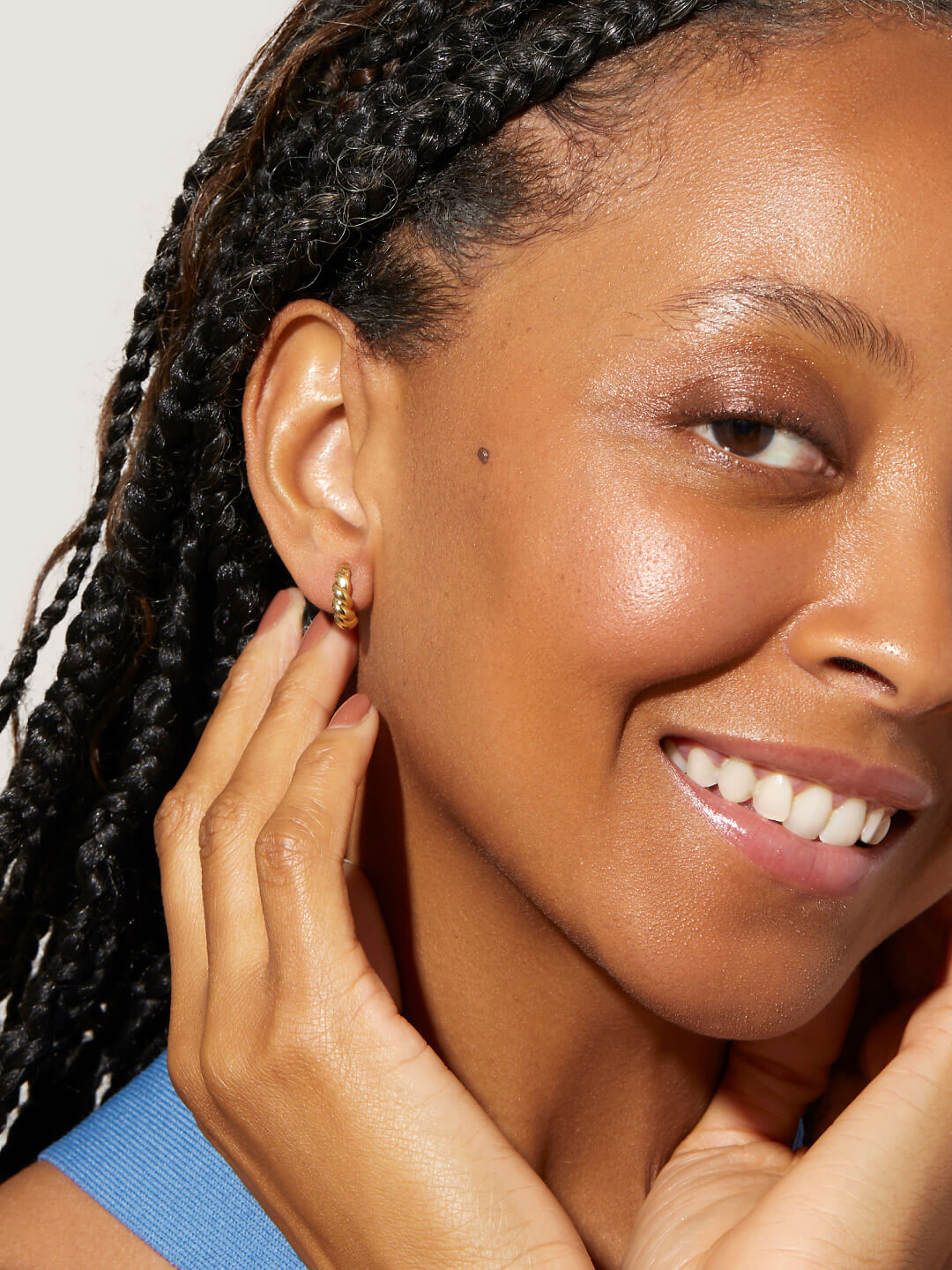 Twisted Hoop Earrings - Paris
