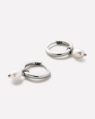 Drop Earrings - Lainey Medium Marble Blue
