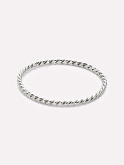 Gold Band Ring - Gold Twist Ring