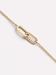 Gold Bracelet - Gold Twisted Link Bracelet