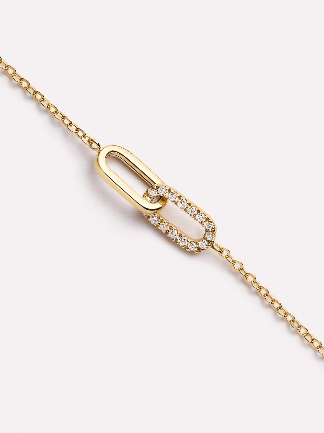 Gold Pendant - Gold Twisted Link Necklace