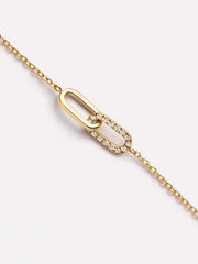 Gold Pendant - Gold Twisted Link Necklace