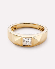 Solid Yellow Gold - Diamond Equinox Ring