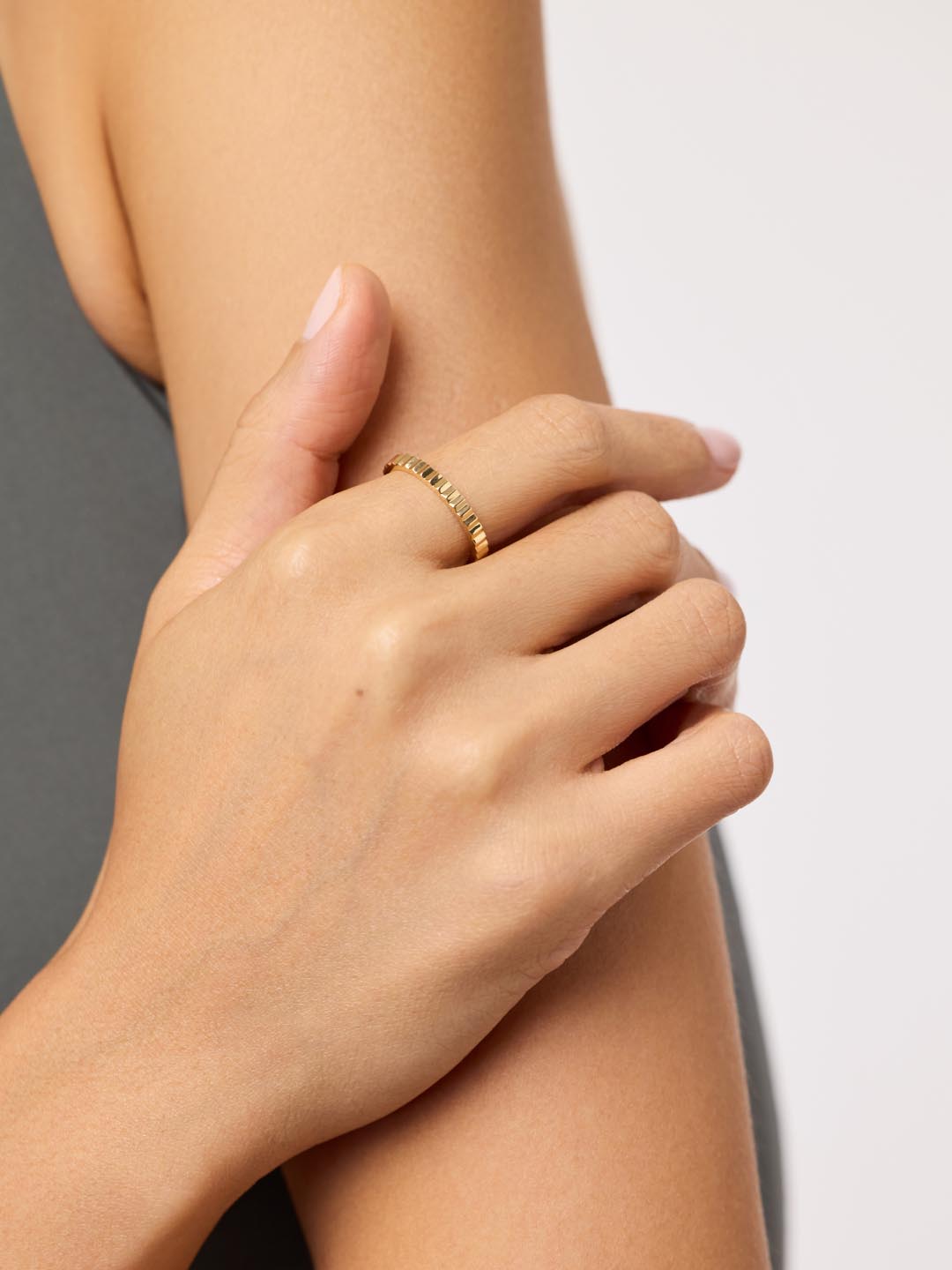 Solid White Gold - Slim Nova Ring