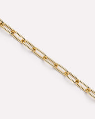 Gold Chain Bracelet - Gold Paperclip Bracelet