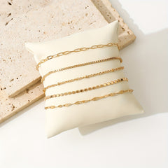 5-Piece Dainty Bracelets Stack