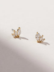 Gold Stud Earrings - Kennedy
