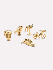 Solid Yellow Gold - Emerald Martini Charm