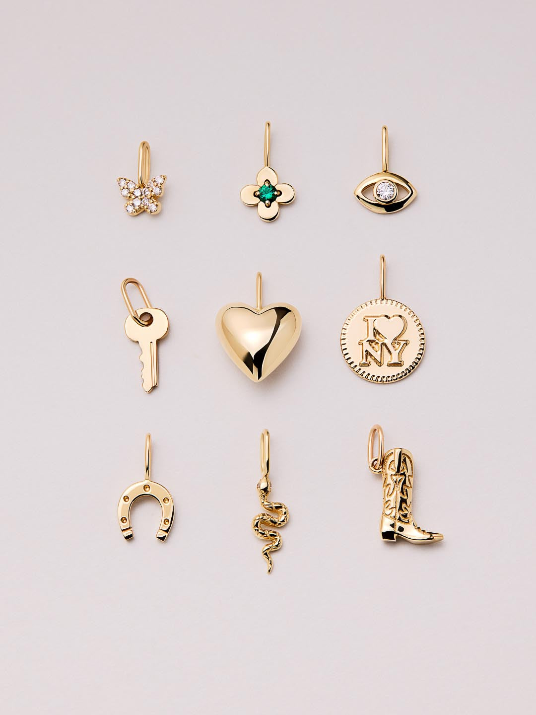 Gold Pendant - Gold Mini Key Charm