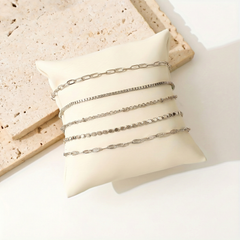 5-Piece Dainty Bracelets Stack