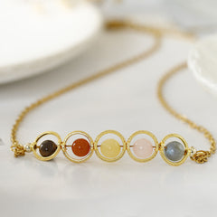 Dainty Handmade Zodiac Stones Necklace