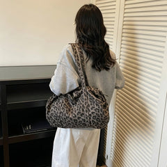 Leopard Print Duffel Travel Bag