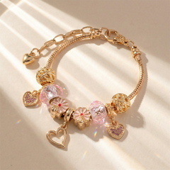 Playful Pink Charm Bracelets