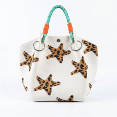 Knit Magnetic Clasp Bucket Bag