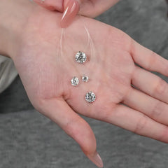 Sterling Silver 1-3 Carat Moissanite Invisible Necklace