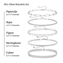 5-Piece Classic Bracelets Stack