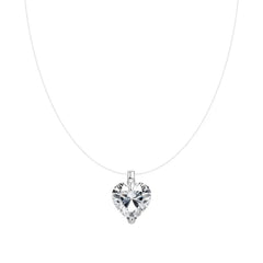 Floating Diamond Invisible Necklace