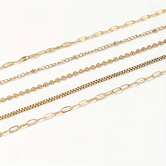 5-Piece Dainty Bracelets Stack