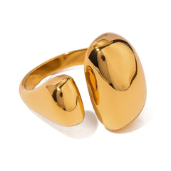 Chunky Rounded Open Square Ring