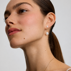 Pearl Bauble Drop Earrings