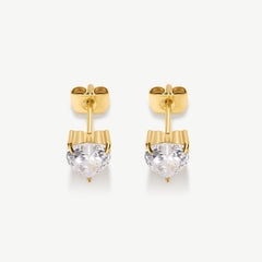 Classic Heart Tennis Studs