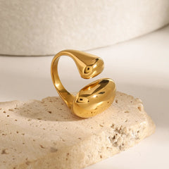 Chunky Rounded Open Square Ring