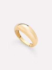 Gold Band Ring - Gold Slim Dome Ring