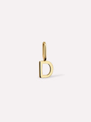 Gold Pendant - Gold Letter Charm
