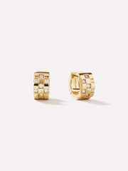 Gold Huggie Earrings - Eden Mini