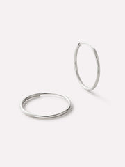 Small Gold Hoop Earrings - Gold Slim Hoops Large