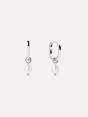 Drop Earrings - Lainey Medium Marble Blue