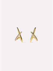Gold Stud Earrings - Sloane