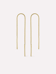 Gold Threader Earrings - Gold Threaders