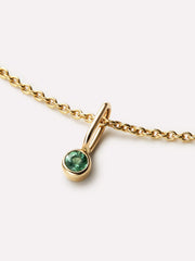 Ana Luisa Jewelry Necklace Charms Birthstone Gold Mini Birthstone Charm Tiny Emerald Charm Solid Gold