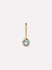 Ana Luisa Jewelry Necklace Charms Birthstone Gold Mini Birthstone Charm December Birthstone Gold Mini London Blue Topaz Charm Solid Gold