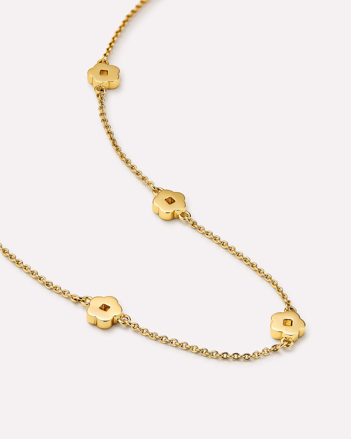 Flower Necklace - Rowena Necklace Two Tone