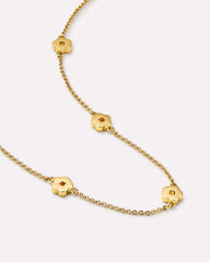 Flower Necklace - Rowena Necklace Two Tone