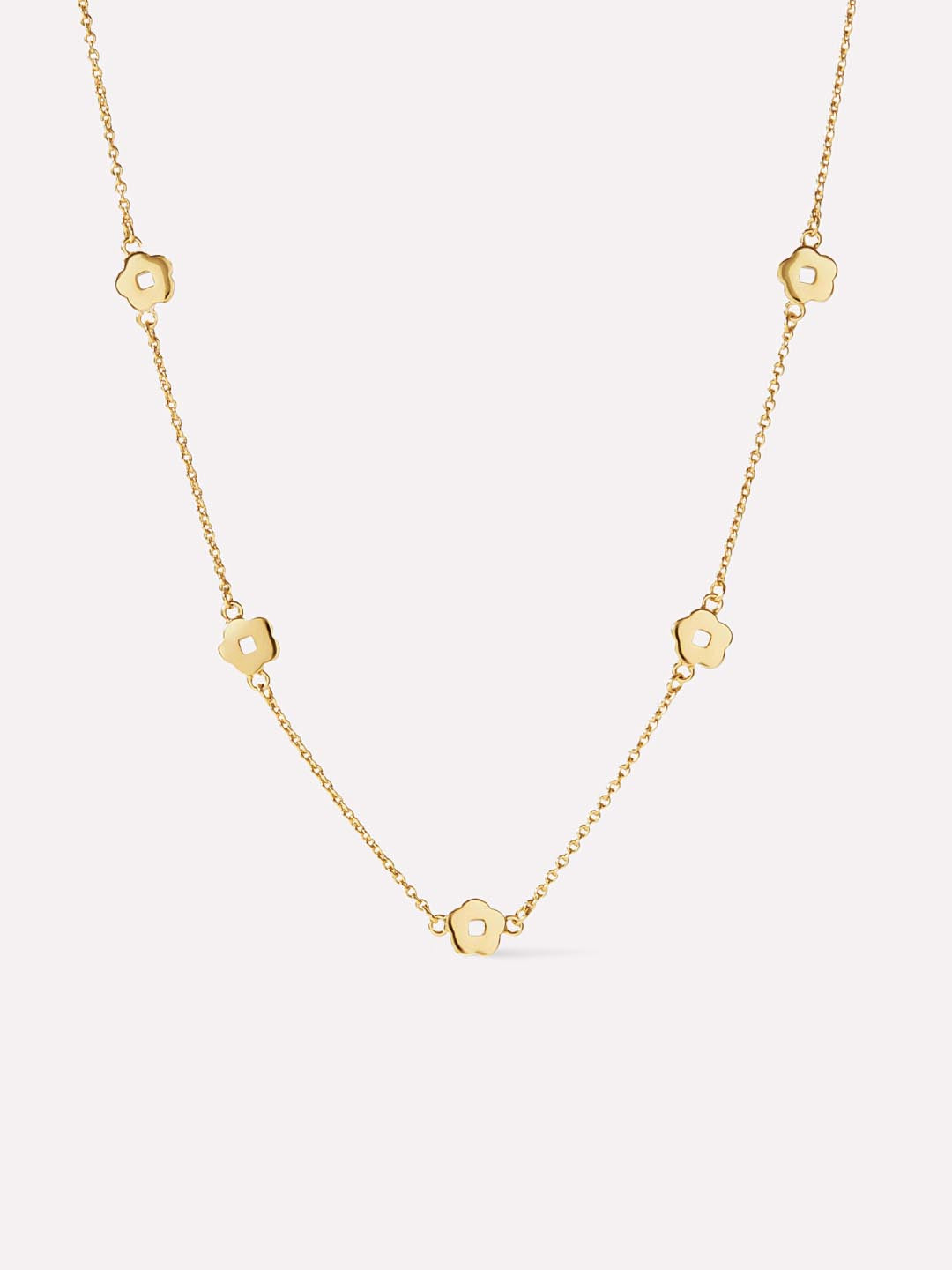 Flower Necklace - Rowena Necklace Two Tone