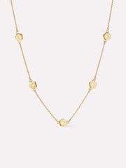 Flower Necklace - Rowena Necklace Two Tone
