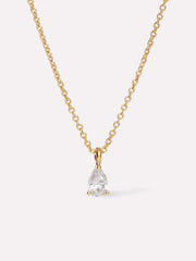 Delicate Solitaire Pendant - Elise Pendant
