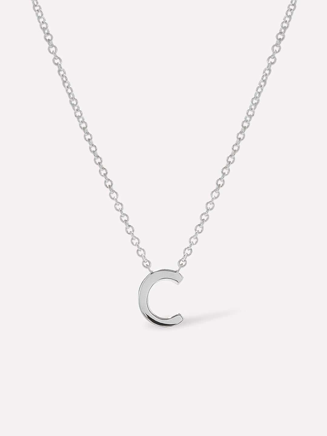 Gold Initial Necklace - Letter Necklace