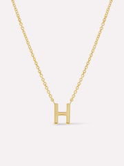 Gold Initial Necklace - Letter Necklace