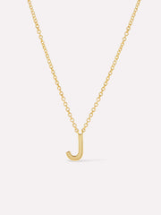 Gold Initial Necklace - Letter Necklace