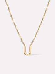 Gold Initial Necklace - Letter Necklace