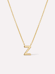 Gold Initial Necklace - Letter Necklace