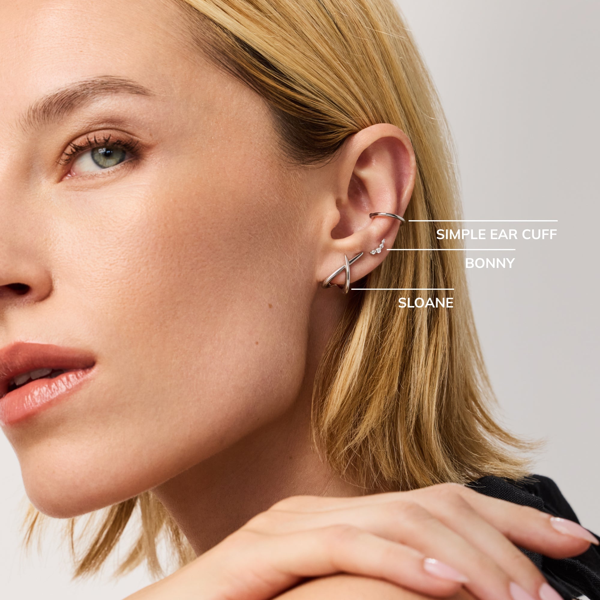 Gold Stud Earrings - Sloane