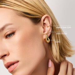 Gold Statement Earrings - Kiara