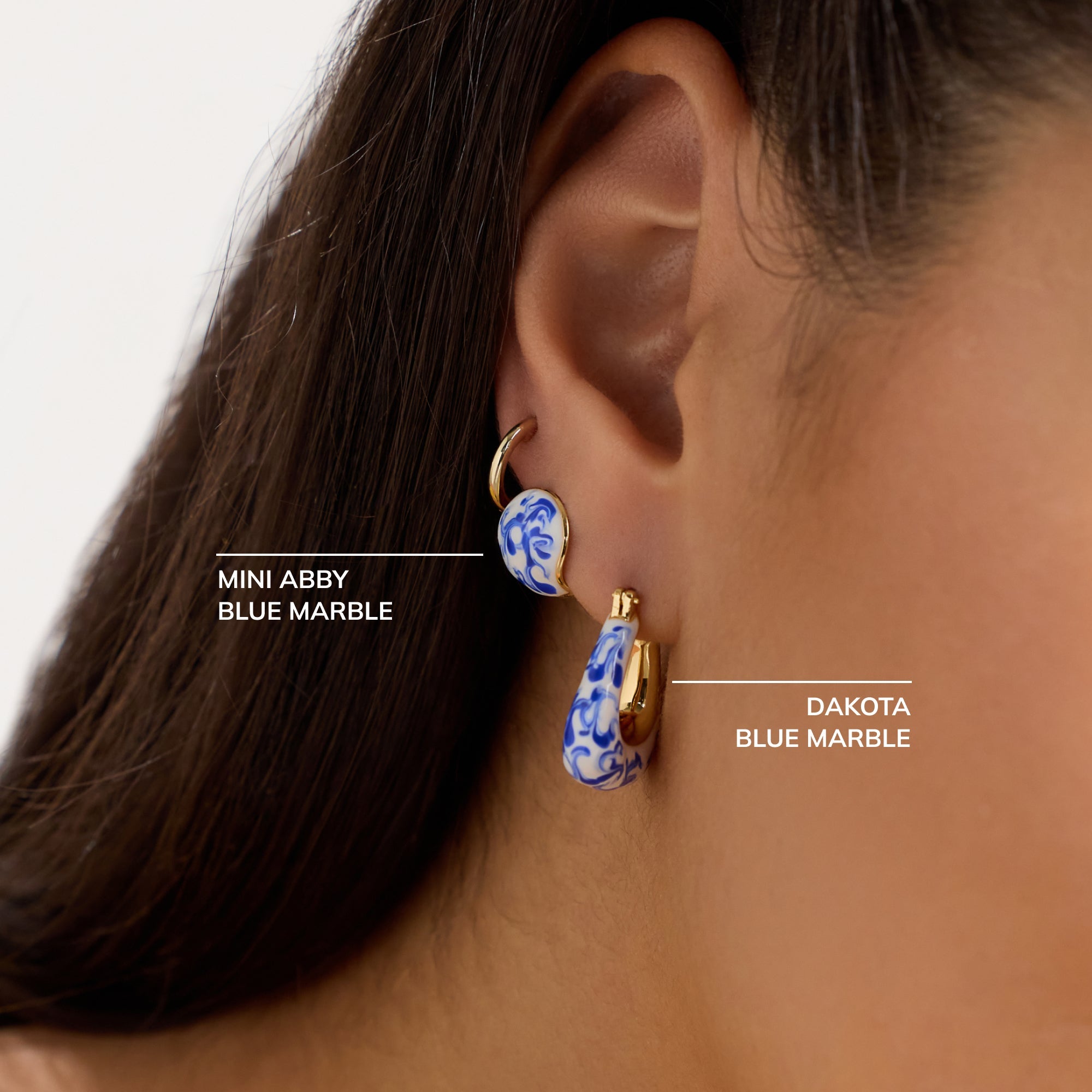 Chunky Gold Hoop Earrings - Colene